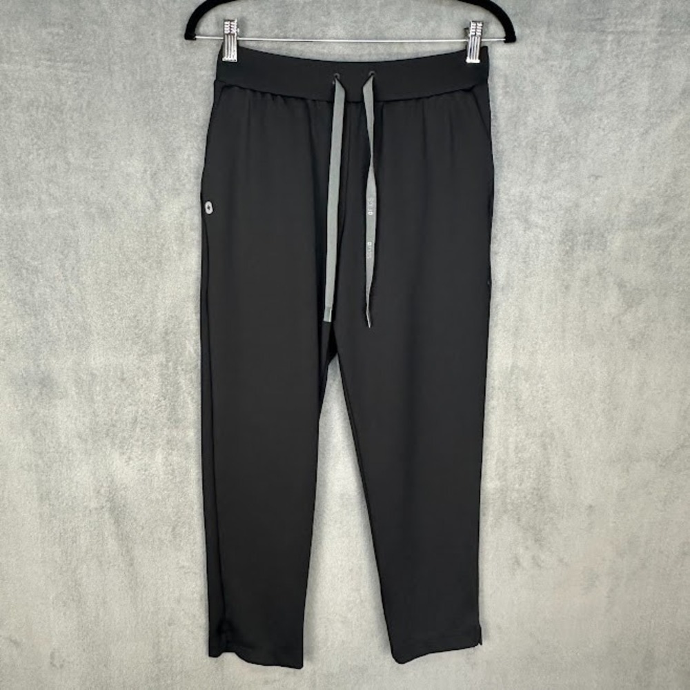 Figs Tena Tapered Scrub Pants Womens Small Black Stretch Pockets Comfort Medical